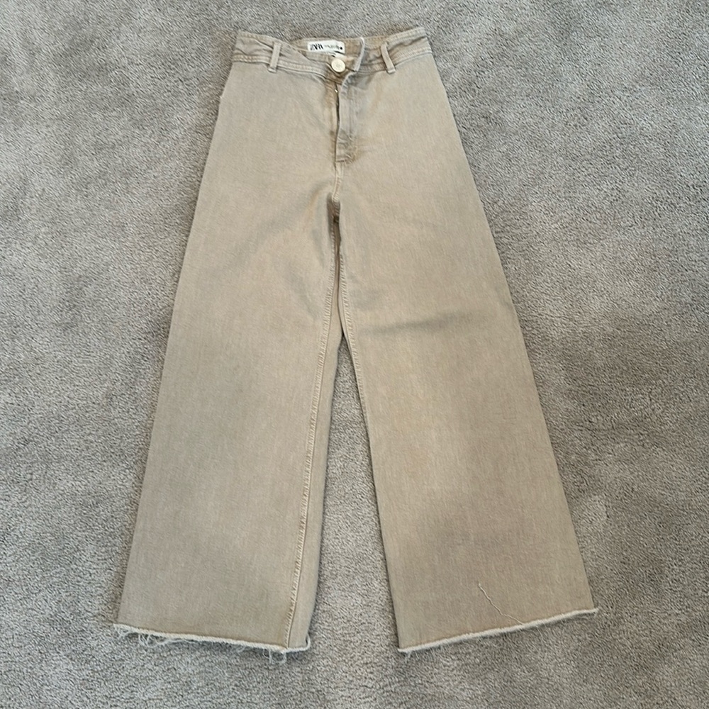 Zara marine straight jeans